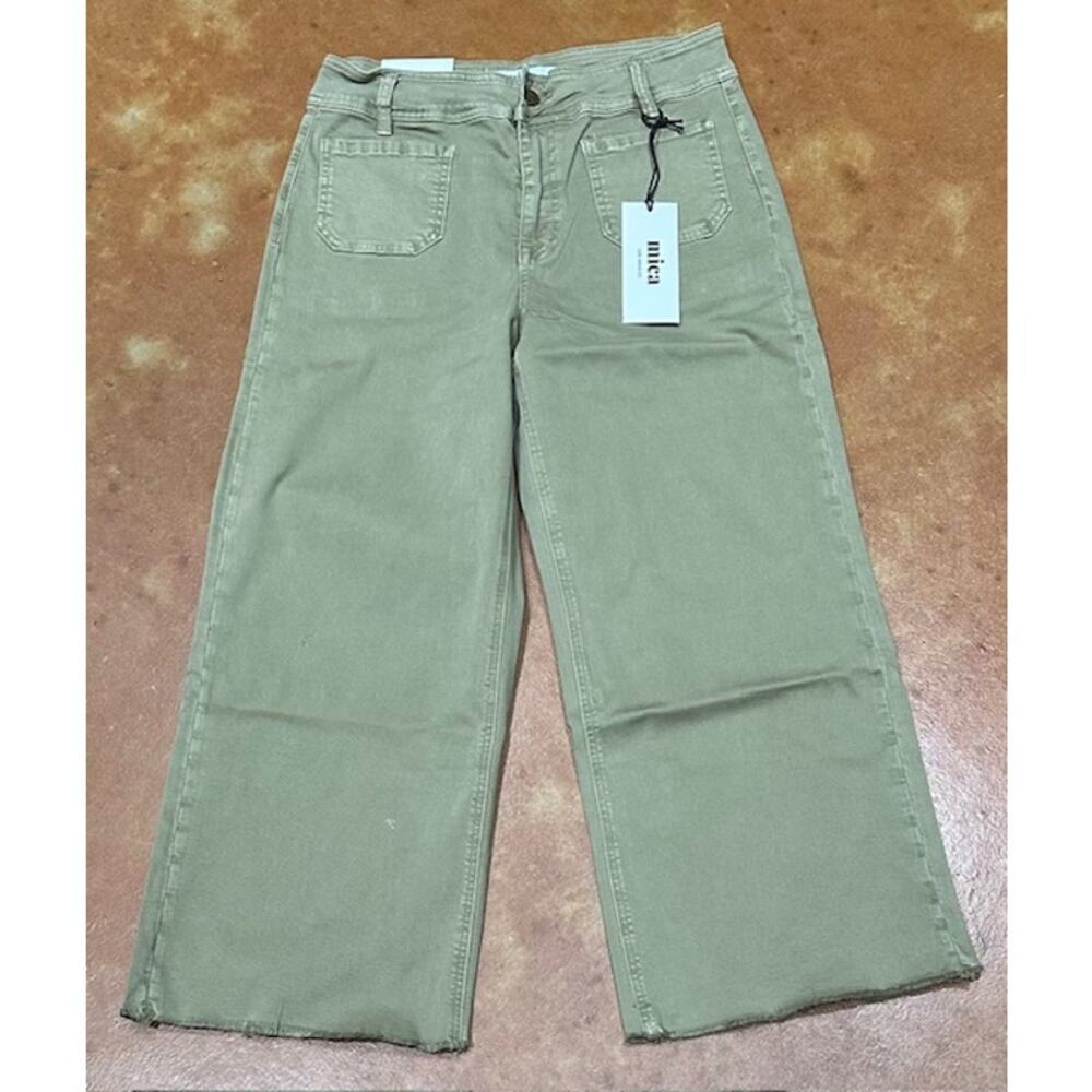 NWT Mica Wide Leg High Rise Cropped Denim Jean. Stretch of a Judy Blue Jean